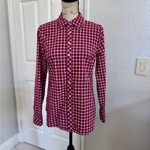 Talbots Red Plaid Shirt